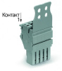2022-105/134-000 1-проводниковая розетка; Пластина разгрузки натяжения; 2,5 мм2; 5-пол.